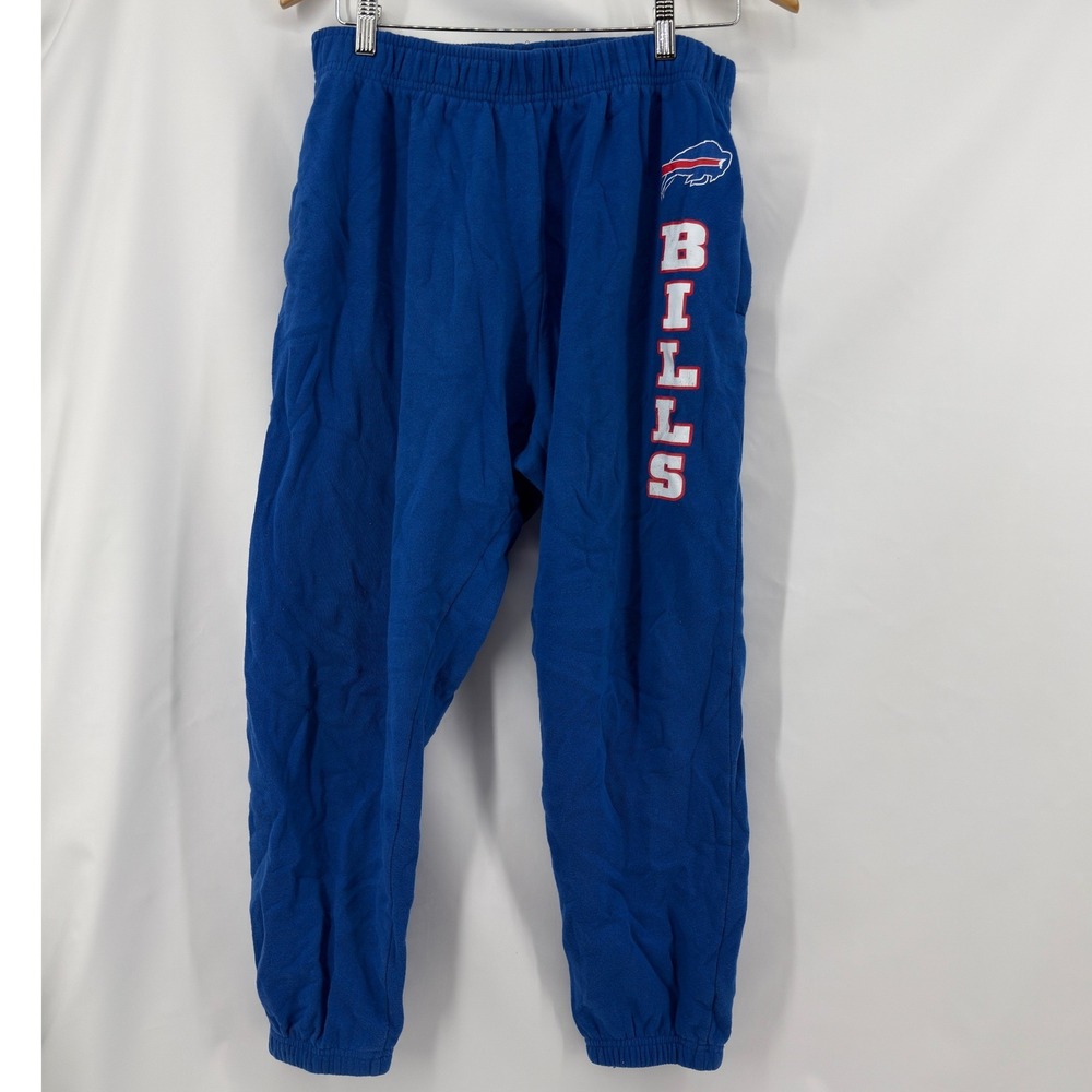 NFL Team Apparel Buffalo Bills Sweatpants Mens XL Blue Cotton Blend Joggers